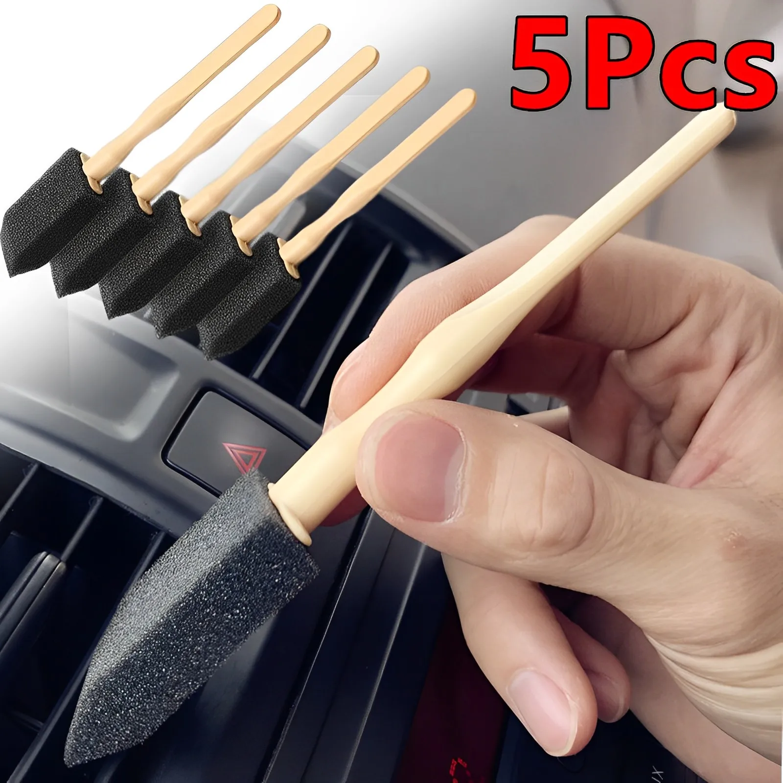 5Pcs Car Air Outlet Sponge Bru – обзор и цена Dirt Brush Interior