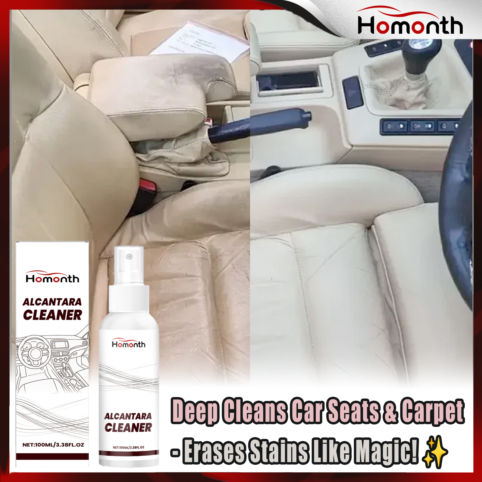 Car Interior Cleaning Spray Ca – обзор и цена Seat Cleaner Fabric