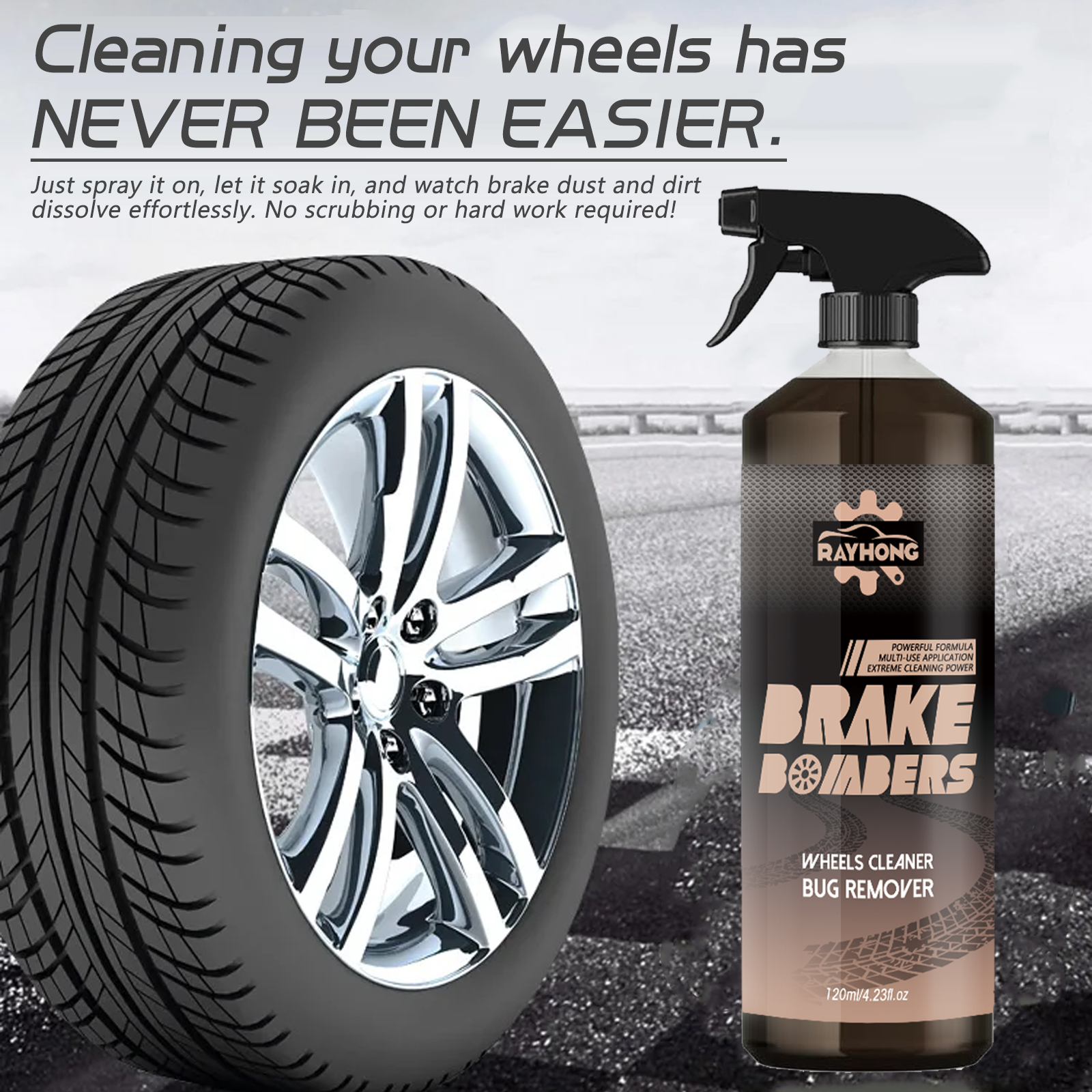 Car Wheel&Tire Cleaner - Brake – обзор и цена Wheel Cleaner Alloy