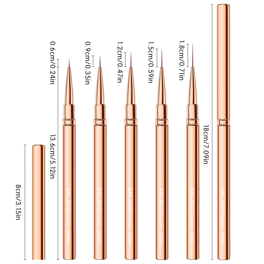 1/3/5pcs Nail Art Liner Brushe – обзор и цена Detailing Brush Set
