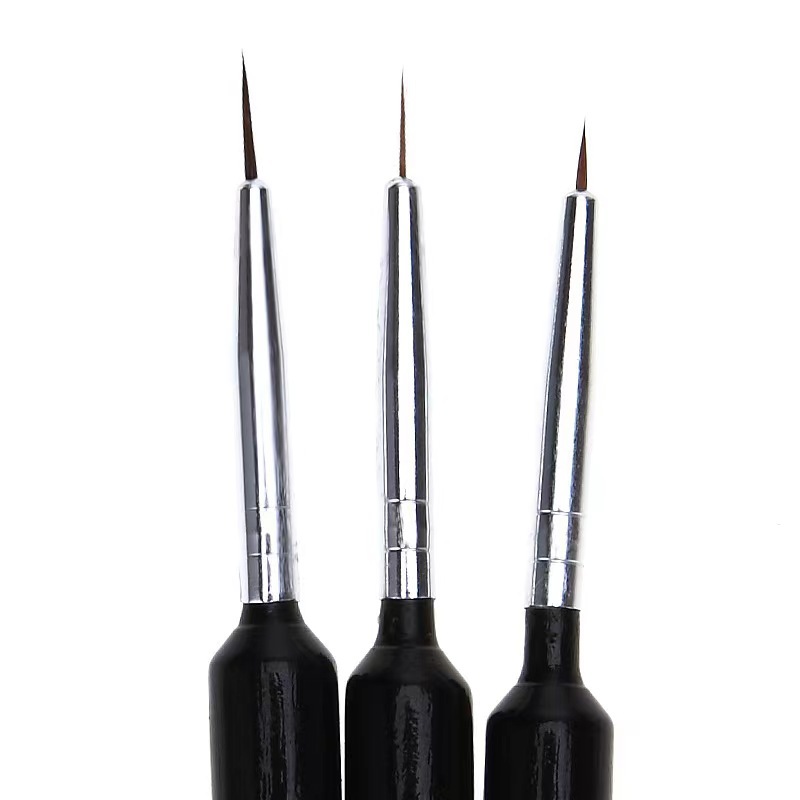 3Pcs Ultra-fine Nail Art Liner – обзор и цена Detailing Brush Set