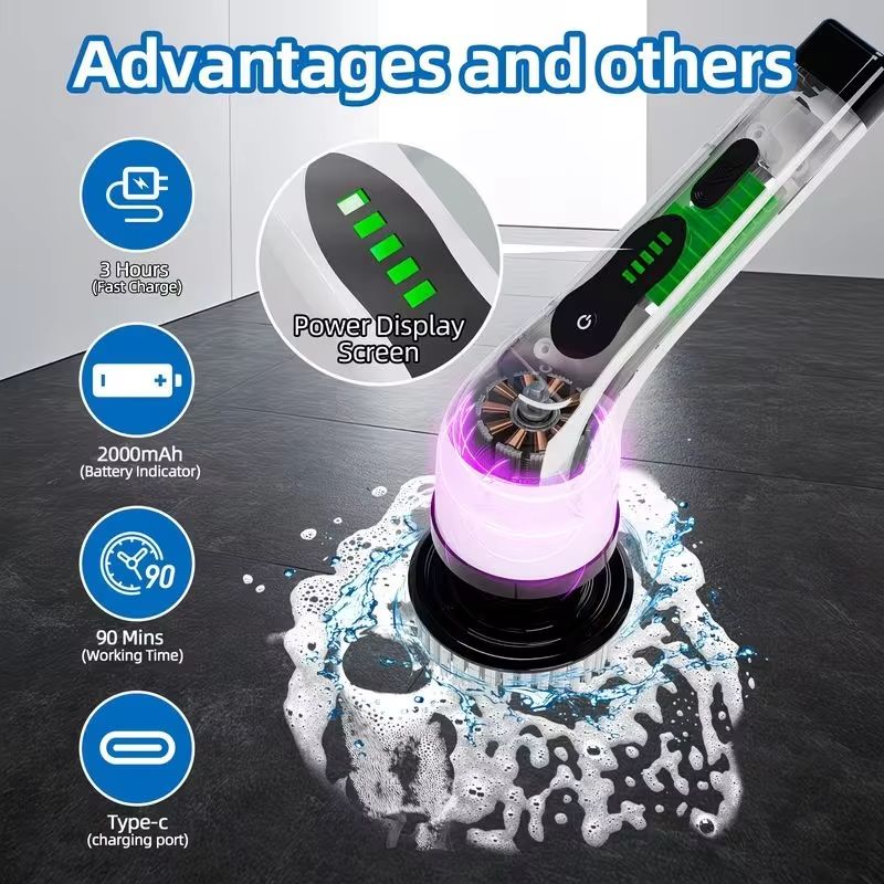 Wireless Electric Spin Scrubbe – обзор и цена Car Cleaning Brush