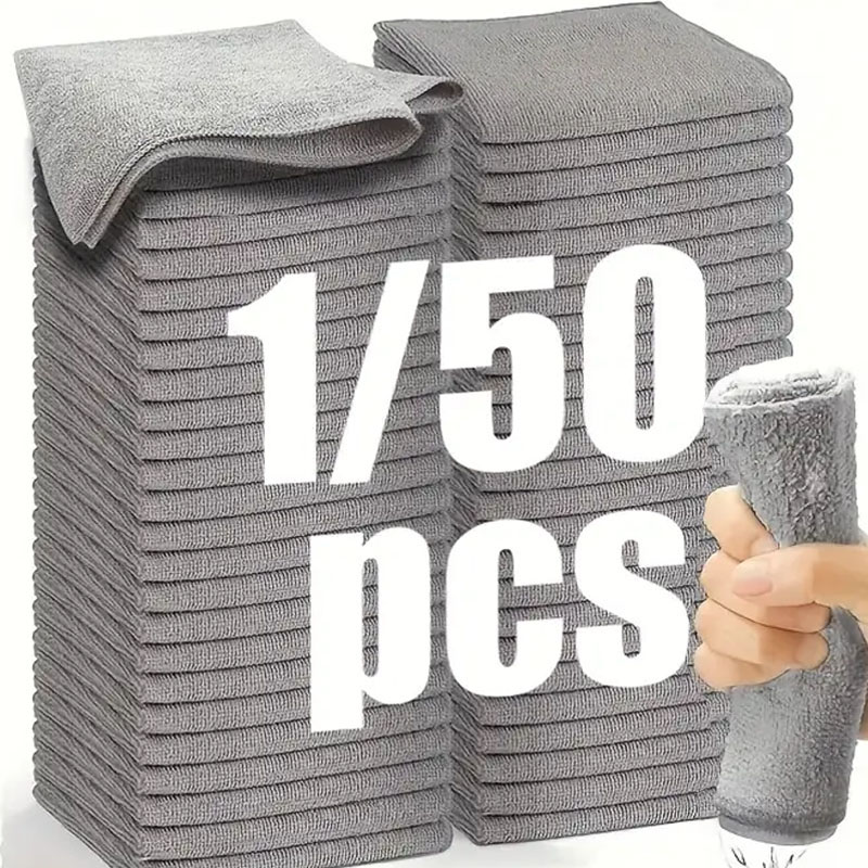 1/50pcs Microfiber Cleaning Cl – обзор и цена Microfiber Towel Detailing
