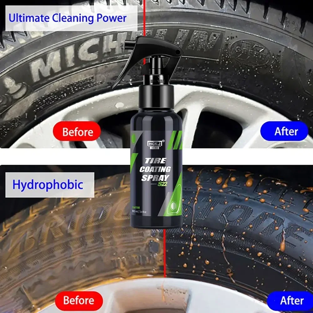 HGKJ S22 Car Tire Gloss Spray, – обзор и цена Tire Shine Spray Sealant
