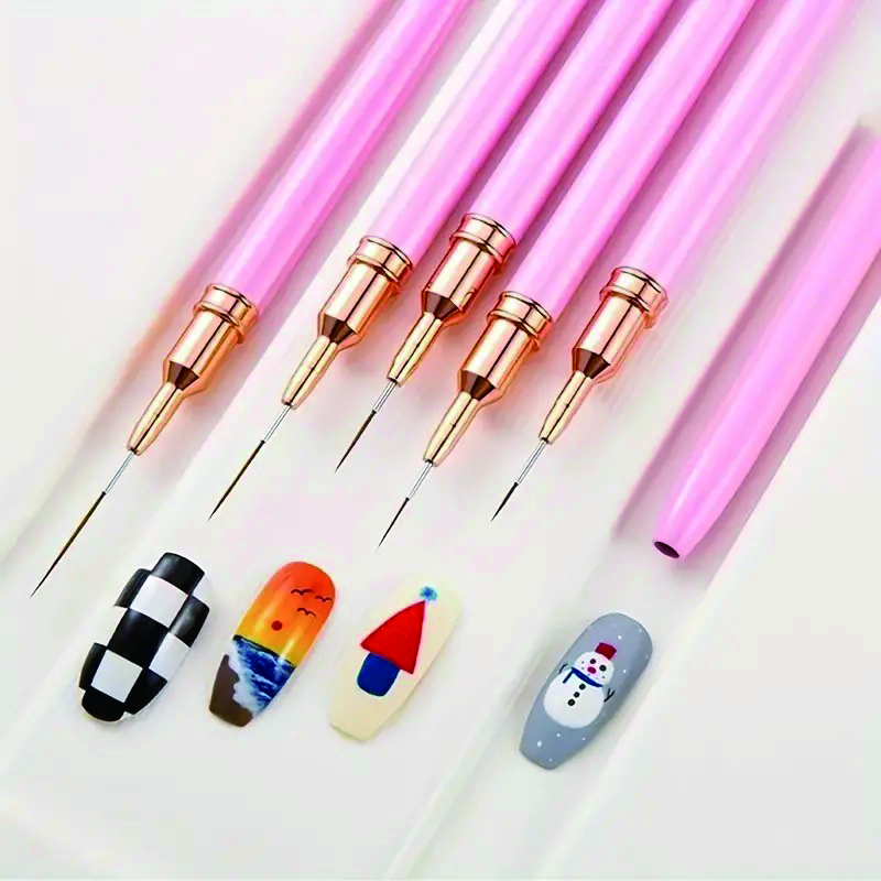 5-Piece Nail Art Pen Set, Ultr – обзор и цена Detailing Brush Set